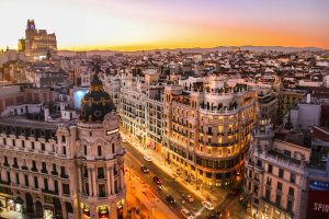 Calle Gran Vía, Madrid, Spagna