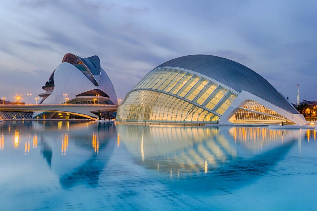 Città delle Arti e delle Scienze a Valencia, Spagna