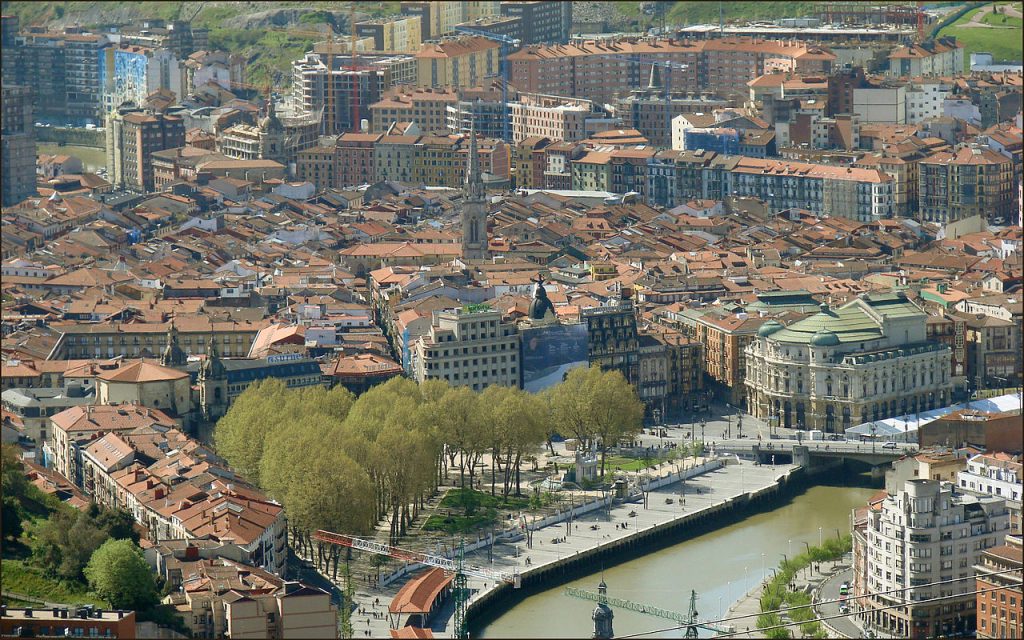Casco Viejo, centro storico di Bilbao, Spagna