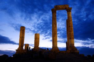 Tempio Romano a Jabal Al-Qalaa, Amman, Giordania