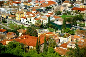 Quartiere di Plaka in Atene, Grecia