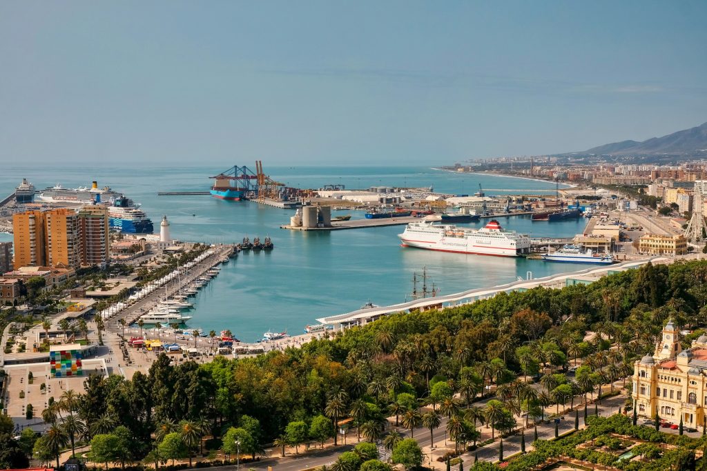 Porto di Malaga, Spagna