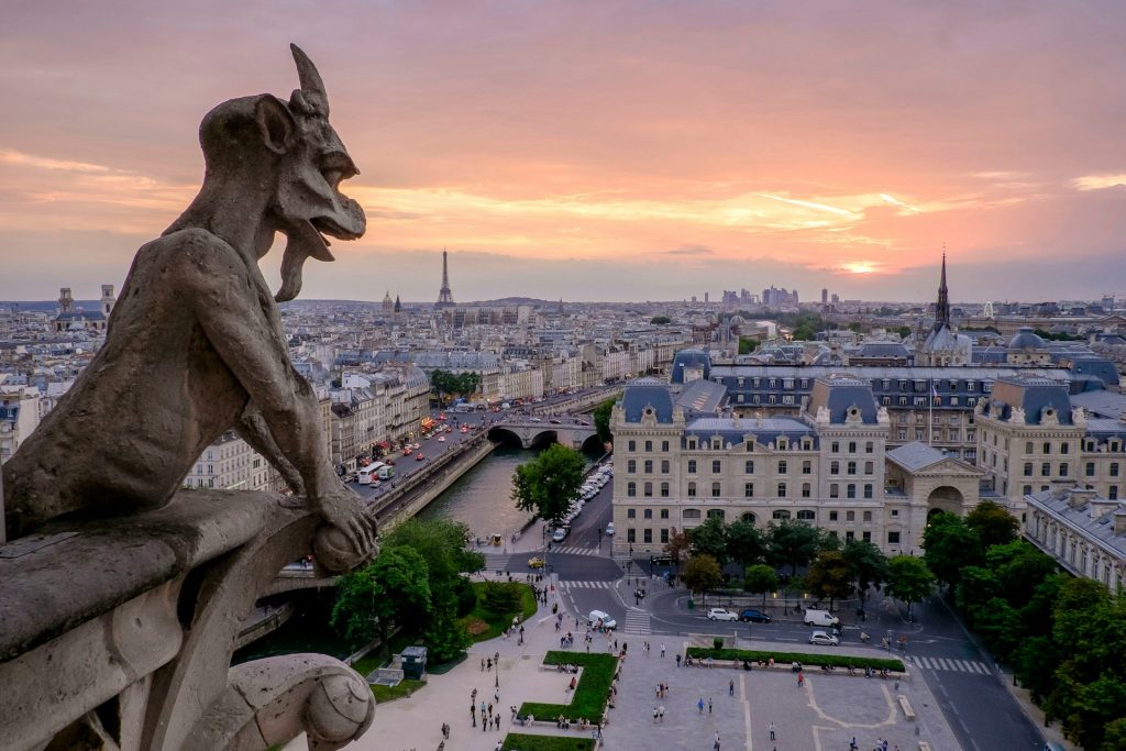 Gargoyle a Notre Dame, Parigi, Francia