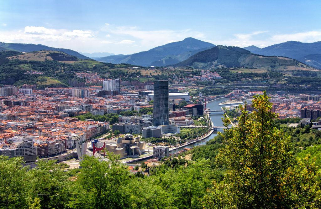 Veduta di Bilbao, Spagna